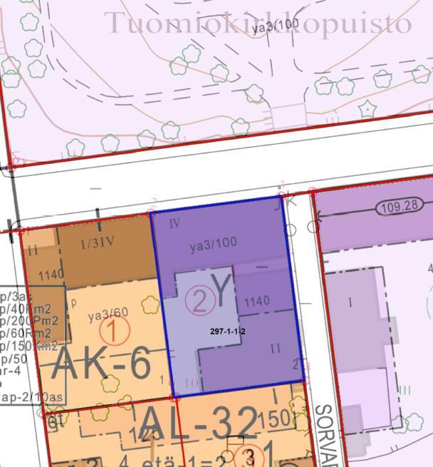 Kuopion kaupunki Pöytäkirja 21/2018 17 (35) 236 Tontti 297-1-1-2 asemakaavakartalla Voimassa olevassa asemakaavassa kiinteistö on osoitettu yleisten rakennusten korttelialueeksi (Y).