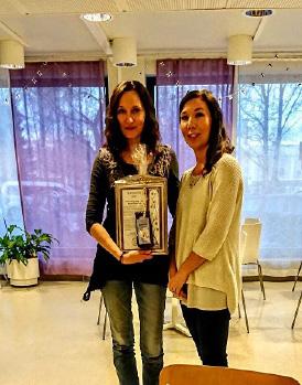 2017 vuoden omaishoitajatekopalkinnon sai