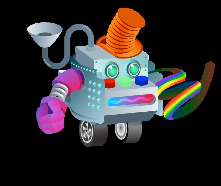 Voit jakaa näyttökuvia osallistujien yksilöllisistä Incredible Code Machine -koneista Applen koulutusalan yhteisölle Twitterissä.