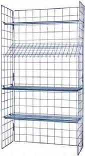 cm Esitetelineet/ Broshyrhylla/ Display shelf K40 Zik-Zak esitehyllykkö/ Zik-Zak