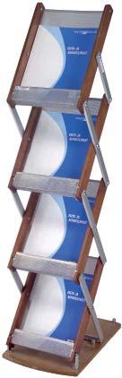 122 x 45 cm 89,00 D31 Esiteteline, pleksi/alumiini,