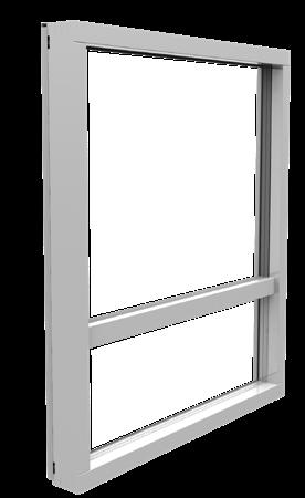 ulkopuolen verhous alumiinia. Energiaa säästävän eristyslasin ansiosta kiinteä ikkuna yltää jopa A++ -energialuokkaan.