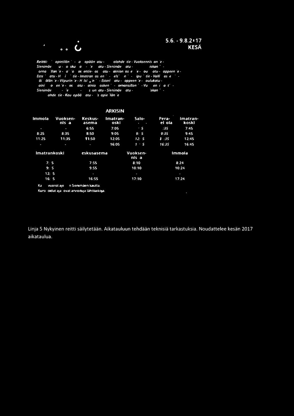 35 16:45 lmatrankoskl 7:45 7:55 9:45 9:55 12:45 16:45 16:55 Vuoksenniska 0 10:10