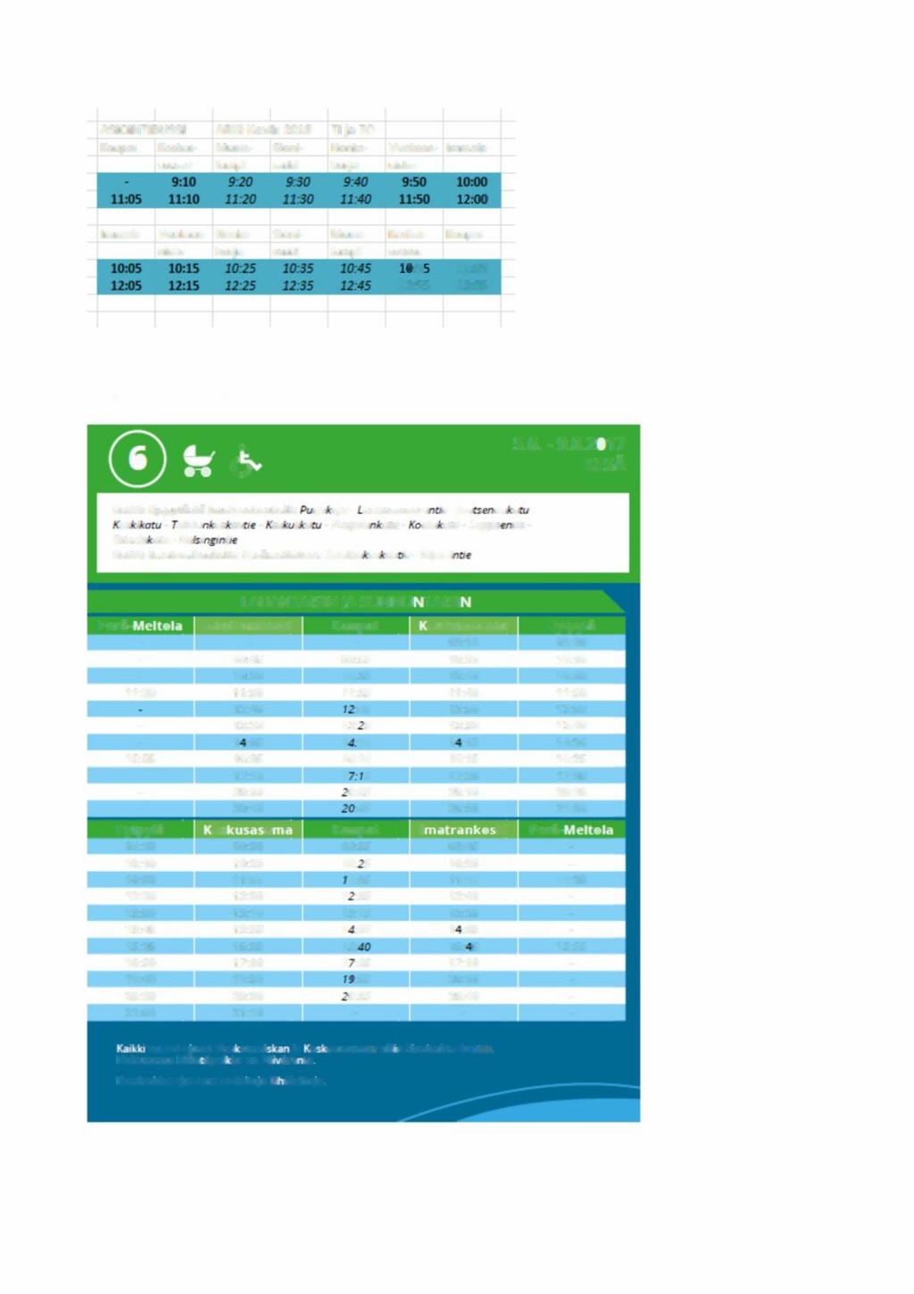 AS IOINTIBUSS I ARKI Kevät 2018 TljaTO Kau,pat Keskus- Musta- Sieni- Honka-- Vuoksen- lrnrnola asema lampi mäki harju niska 9:11!l".20 HO!l:40 9:.