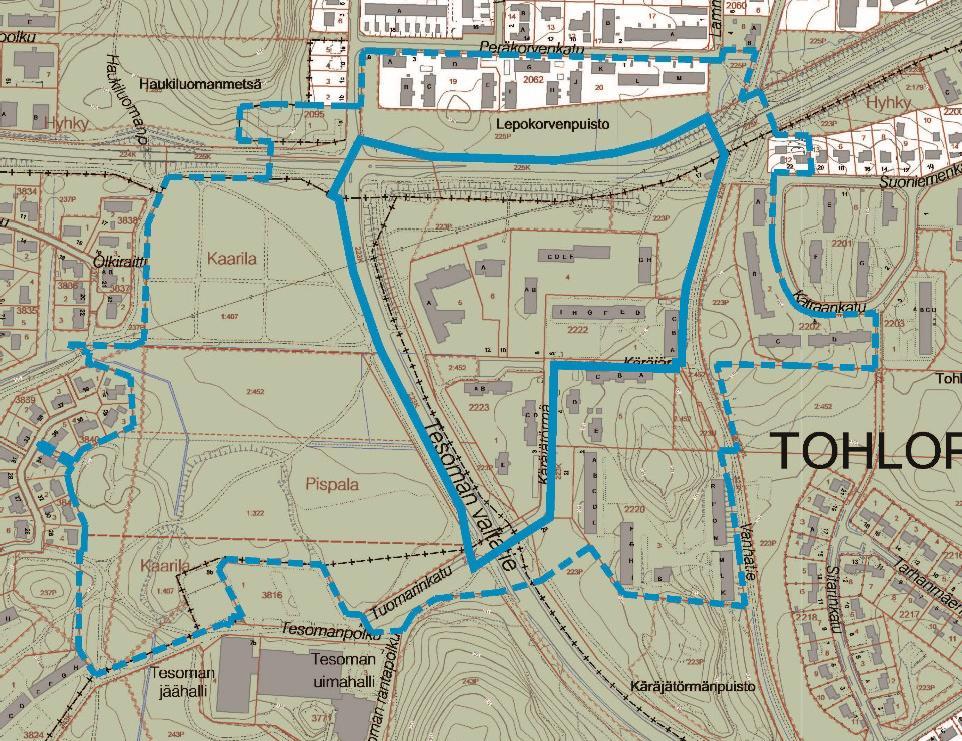 Meluselvitysraportti 2/10 1 Lähtökohdat 1.1 Johdanto Tampereen kaupungin Tohlopin kaupunginosassa on käynnissä asemakaavan muutostyö.