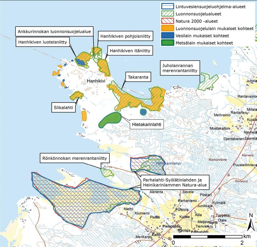 6.9 Kasvillisuus, eläimistö ja suojelukohteet 6.9.1 Kasvillisuus Yleispiirteet Hanhikiven alue kuuluu keskiboreaalisen Pohjanmaan-Kainuun kasvillisuusvyöhykkeen läntiseen osaan.