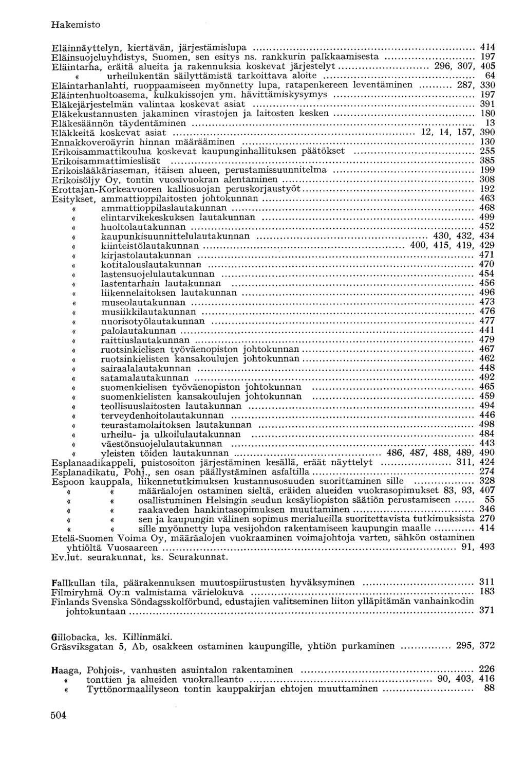 Eläinnäyttelyn, kiertävän, järjestämislupa 414 Eläinsuojeluyhdistys, Suomen, sen esitys ns.