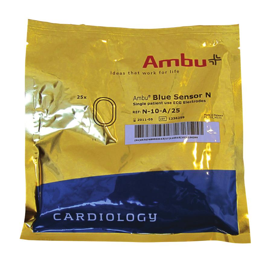 Ambu Blue Sensorin viitenumeroiden lukeminen Esimerkki: VIITE NF- 10- A/ EU/ 3