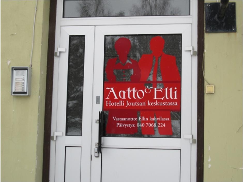 Aineistoon kuuluu yritysten, asunto-osakeyhtiöiden ja julkisten rakennusten ja muiden tilojen nimiä. Yritysnimien joukkoon olen ottanut myös yhdistysten nimet.