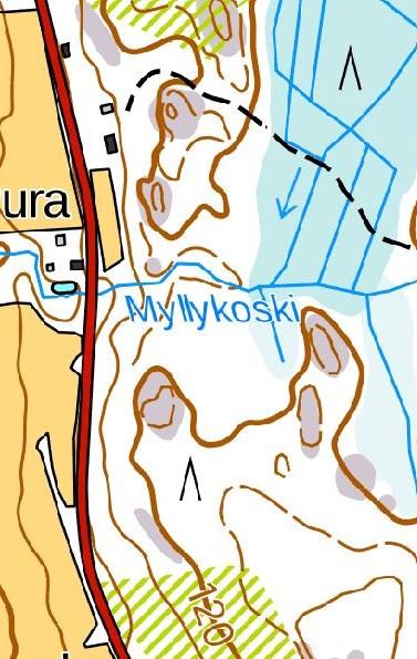 Pinsiön-Matalusjoessa vastaava korkeusero on noin 40 m kuivatulta Iso-Matalus -järvestä uoman suulle asti (mutta noin 65 m Pinsiönharjun lähteestä).