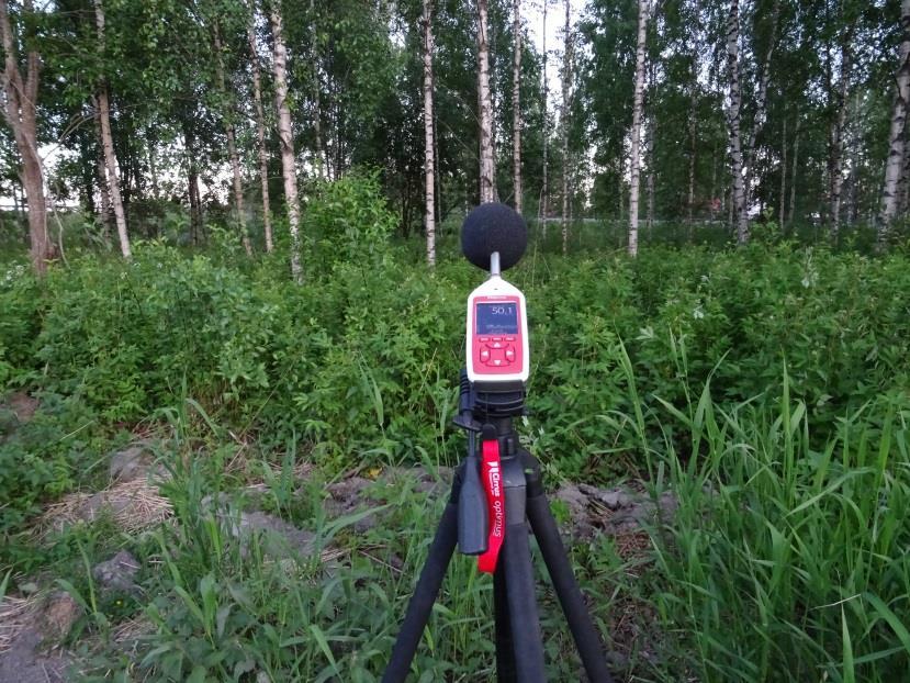 Mittauspisteet Mittauspisteet olivat valikoituneet ennakolta kaupungin kaavoittajan toimesta.