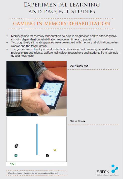 Inclusion, accessibility and userorientation through technology PHYSIOGAME Games designed for
