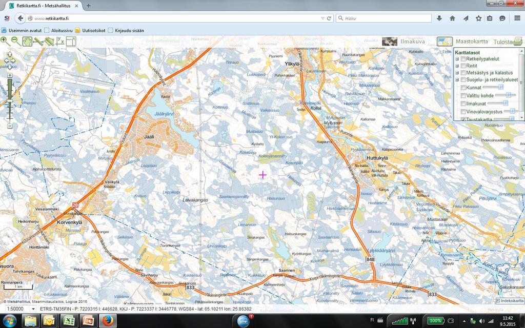 Kosteikoita, pintavalutusta, Jää putkipatoja Jäälinojan valuma-alue Korteojan kosteikko Kalamäen kosteikko Putkipato