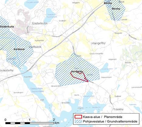 24.1.2018 3 (9) 1 Johdanto Tässä työssä selvitetään asemakaavaa varten Sipoon Hangelbyn kylään rakennettavan urheilupuiston rakentamisessa läjitettävien ylijäämämaamaa-ainesten vaikutusta Hangelbyn