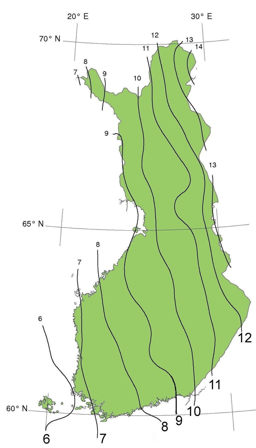 3 POHJOISSUUNTA JA KARTAT Kompassin käyttämistä varten karttalehdellä kerrotaan tiedot, joilla kartan pohjoissuunta korjataan magneettiseen pohjoisnapaan.