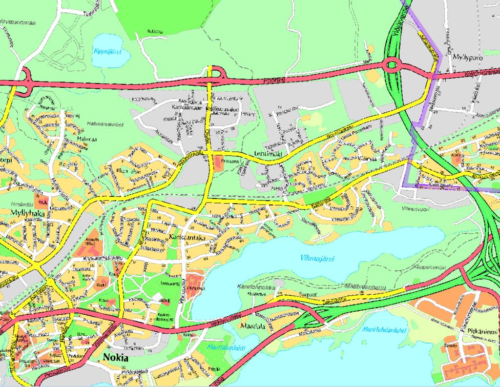 NOKIAN KAUPUNKI ASEMAKAAVAN MUUTOKSEN SELOSTUS Asemakaavan muutos koskee Nokian kaupungin 16.