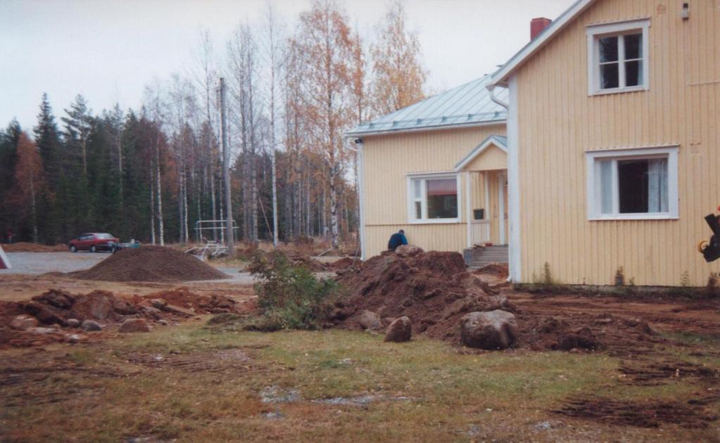 yöpymistilat, vedettiin Sähkökaapeleita ja