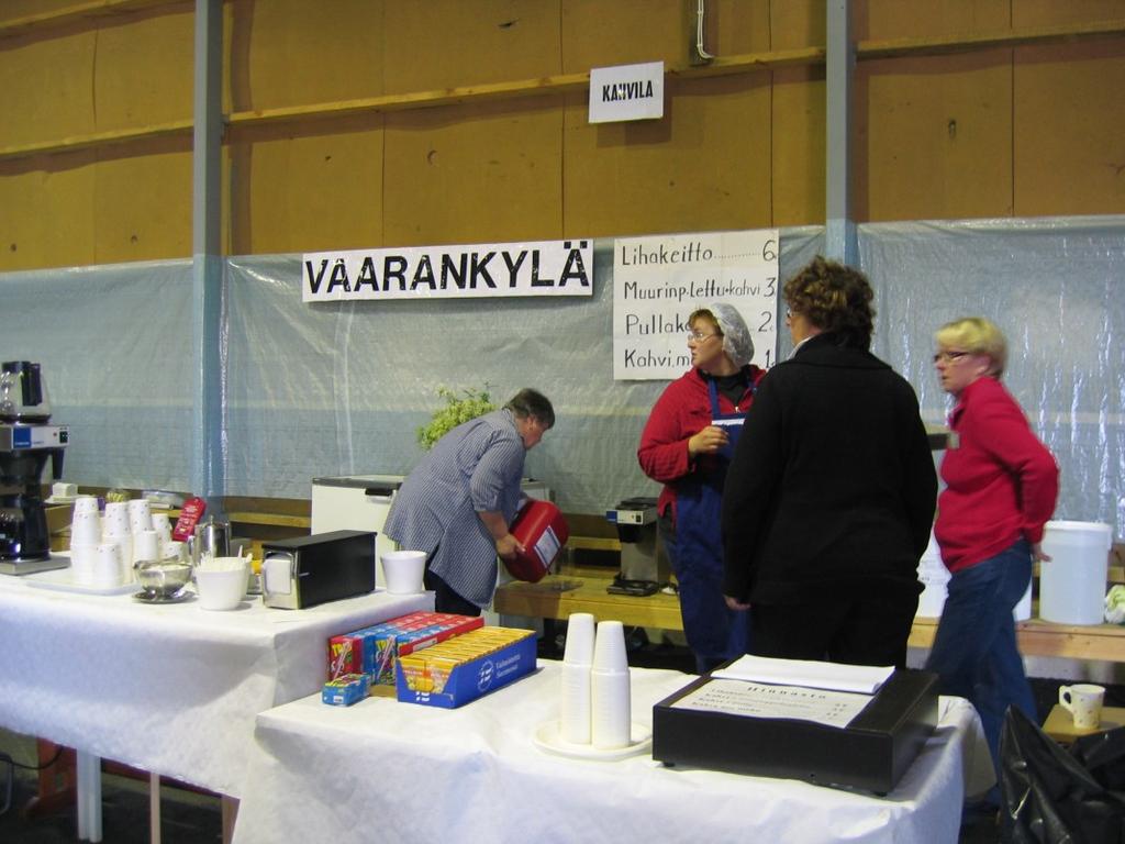 Vuonna 2008 Vaarankylä oli jälleen kahvilan pidossa Paltamo -messuilla