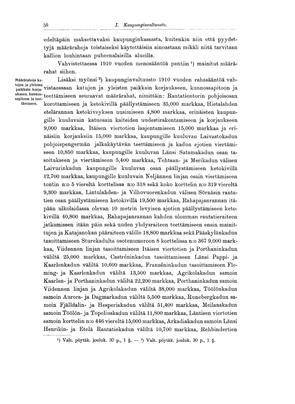58 I. Kaup i mginvaltimsto.