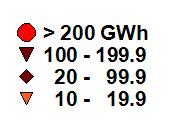 Metsähakkeen käyttö Suomessa 2010 Metlan energialaitosaineisto (498 laitosta & 6,1 milj.