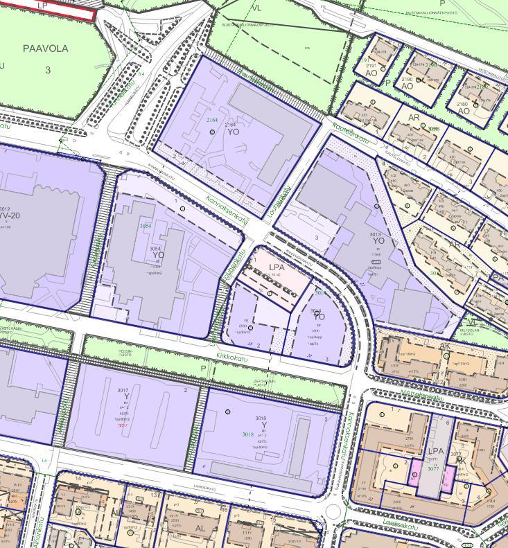 Kaavatilanne Asemakaava Alueella on voimassa 1923-1988 vahvistuneita asemakaavoja.