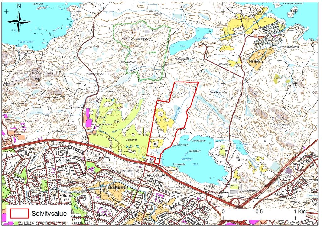 Frisbeegolfradan luontoselvitys 1 27.1.2017 3 (14) Johdanto Sito Oy on laatinut Tampereen kaupungin toimeksiantona Niihamaan suunnitellun frisbeegolfradan alueen luontoselvityksen.