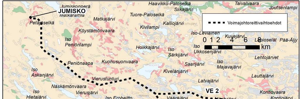 Ympäristövaikutusten arviointiohjelma 24 5.7 Luonnonympäristö 5.7.1 Kallio- ja maaperä Hankealueen maaperä on pääasiassa sekalajitteista maata (kuva 15).