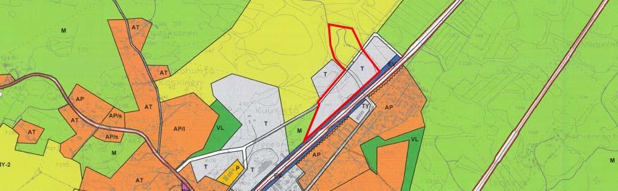 Samassa yhteydessä on tarpeellista muuttaa myös voimassa olevaa asemakaavaa viereisen teollisuusalueen (T) korttelin 319, puistoalueen (VP), suojaviheralueen (EV) ja yleisen tien alueen (LT) osalta.