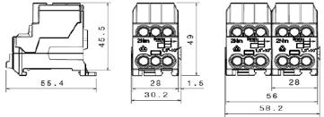 490A 690Vac/1500Vdc Al/Cu-johtimille Tuoteselostus, Syöttöliittimet: