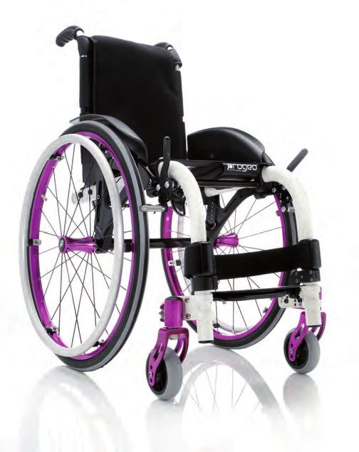 Joker Junior Ultrakevyt kiinteärunkoinen aktiivipyörätuoli on suunniteltu erityisesti lapsille.