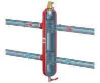 FLEXLNE PLUS Tasapainottaa hydraulisia paineita lämmitysjärjestelmissä, joissa on useita piirejä ja pumppuja.