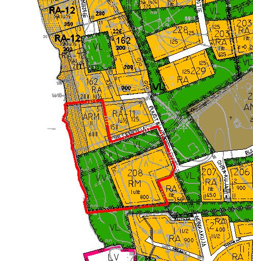 FCG Finnish Consulting Group Oy Kaavaselostus, ehdotus 5 (10) Asemakaava Suunnittelualueella on voimassa asemakaava, joissa alue on osoitettu lomaasuntojen korttelialuetta (kortteli 208