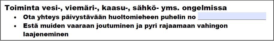 Mikäli syntyy tilanne, jossa joudutaan suojautumaan sisälle halliin toimitaan seuraavan mukaisesti: Ovet, ikkunat ja ilmastointi suljetaan.