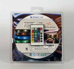 RGB-ohjaimella 4101775 SC-ID-RGB led-nauha 5 m, 7,2 W, 12 V, 3-värinen, 150 lediä 4101723 SC-ID-B led-nauha 5 m, 4,8 W, 12 V, sininen