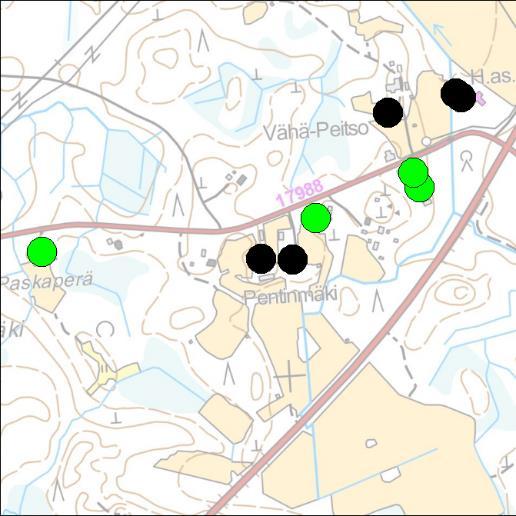 13. VÄHÄ-PEITSO 1955 1978 1987 1993 2007 2015 Asuntojen lukumäärän kehitys Rakentamispaineen kasvu prosentteina Palvelujen saavutettavuus Alakoulu: 2,0 3,0 km Yläkoulu: 7,0 8,0 km Päiväkoti: 1,5 2,5