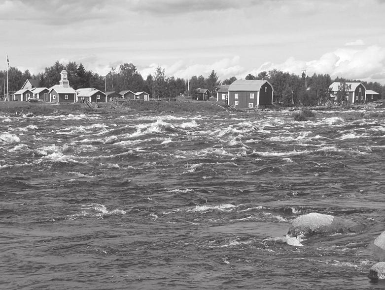 Esperanta Finnlando Esperantobladet kesäkuu junio 3/2011 Foto: Wikipedia (M. Passinen) Rapidfluo Kukkolankoski en la Tornio-rivero, 14 km norde de Tornio. Vida¼o al Svedio.