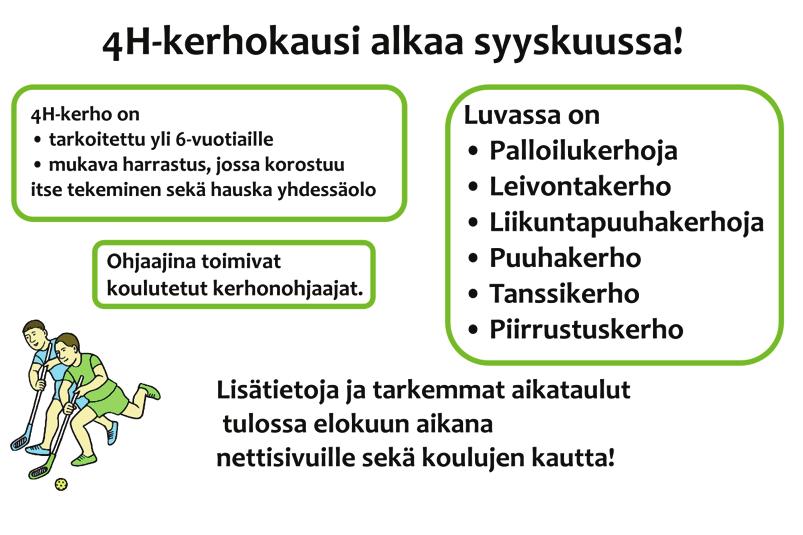 4H on monipuolinen harrastus, jossa omat unelmat ja kiinnostuksen kohteet yhdistyvät työelämätaitoihin ja yrittäjyyteen.