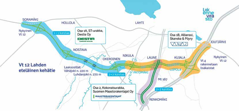 Skanska Infran työ Tuomas Laamanen kertoo allianssi mallin sopivan erityisesti vaativiin urakoihin, joiksi hän luokittelee Valtatie 12:n 1B-hankeosan.