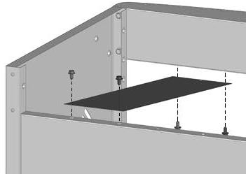 bostäder monteringen med hjälp av (6) # 14 x 1 / 2 "skruvar.