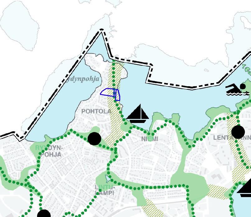 6 Kuva: Ote kantakaupungin yleiskaavasta 2040, kartta 2.