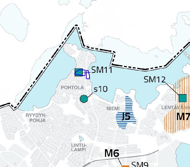 (yleiskaavan kartta 3). Kuva: Ote kantakaupungin yleiskaavasta 2040, kartta 3.