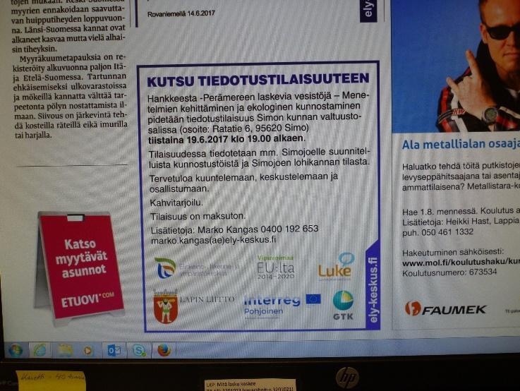 Hankkeen tiedotusta: Kylätilaisuudet
