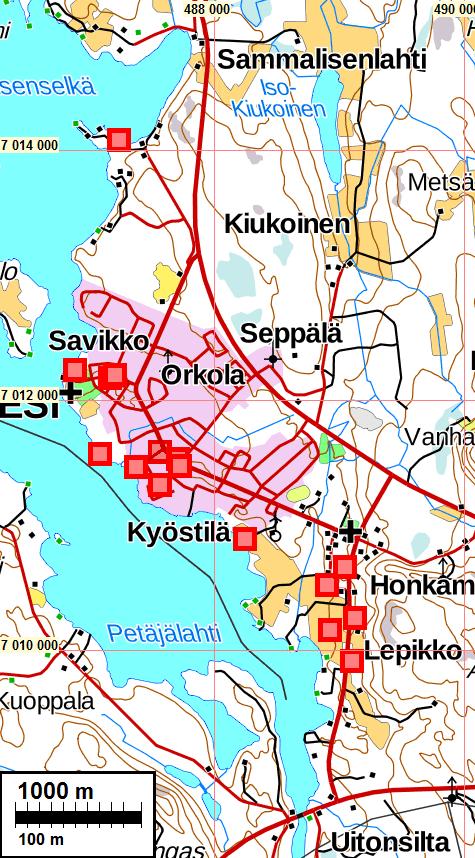 2 Sisältö Perustiedot... 2 Inventointi... 3 Lähteet... 4 Yleiskartta ja vanhat kartat... 5 Vanhat talotontit... 11 Kansikuva: Ote Kuopion läänin kartasta v. 1852.