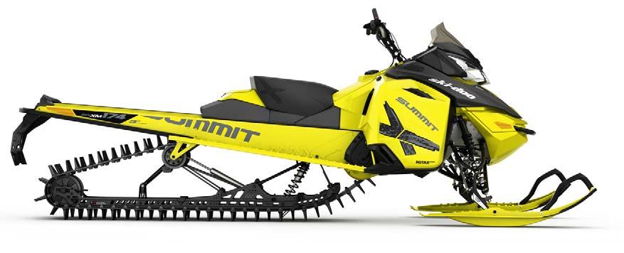 E-TEC Telamaton pituus: 154", 163", 174" Telamaton tyyppi: PowderMax FlexEdge (harjakorkeus 76 mm) Jousitus: RAS 2, tmotion