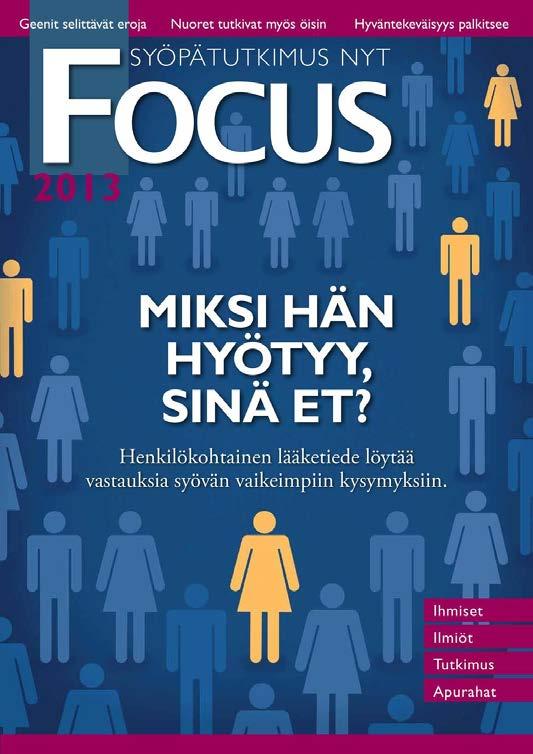 Henkilökohtainen lääketiede on jo nurkan takana (THL 28.8.2017) Geenitutkimus mahdollistaa sen, että sairauksia voidaan hoitaa ja ennaltaehkäistä geeneistä saatavaan tietoon pohjaten.