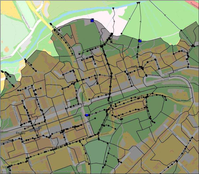 FCG SUUNNITTELU JA TEKNIIKKA OY Loppuraportti 5 (31) 3.2 Hydrologinen mallinnus 3.2.1 Osavaluma-alueet Mallin hydrologinen osuus perustuu Espoon hulevesiohjelmassa 4 tehtyyn koko Espoota koskevaan valuma-alueselvitykseen.