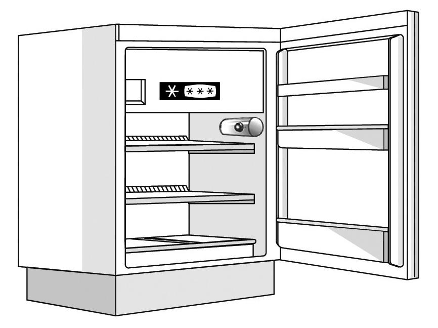 JÄÄKAAPPIOSASTON KÄYTTÖ Tämä laite on automaattinen jääkaappi tai jääkaappi, jossa on pakastelokero. Jääkaappiosaston sulatus on täysin automaattinen. Jääkaappi toimii huoneenlämmössä +16 C - +32 C.