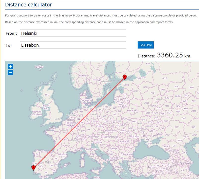 Matkatuen laskeminen http://ec.europa.eu/assets/eac/erasmus-plus/distance/dc_en.