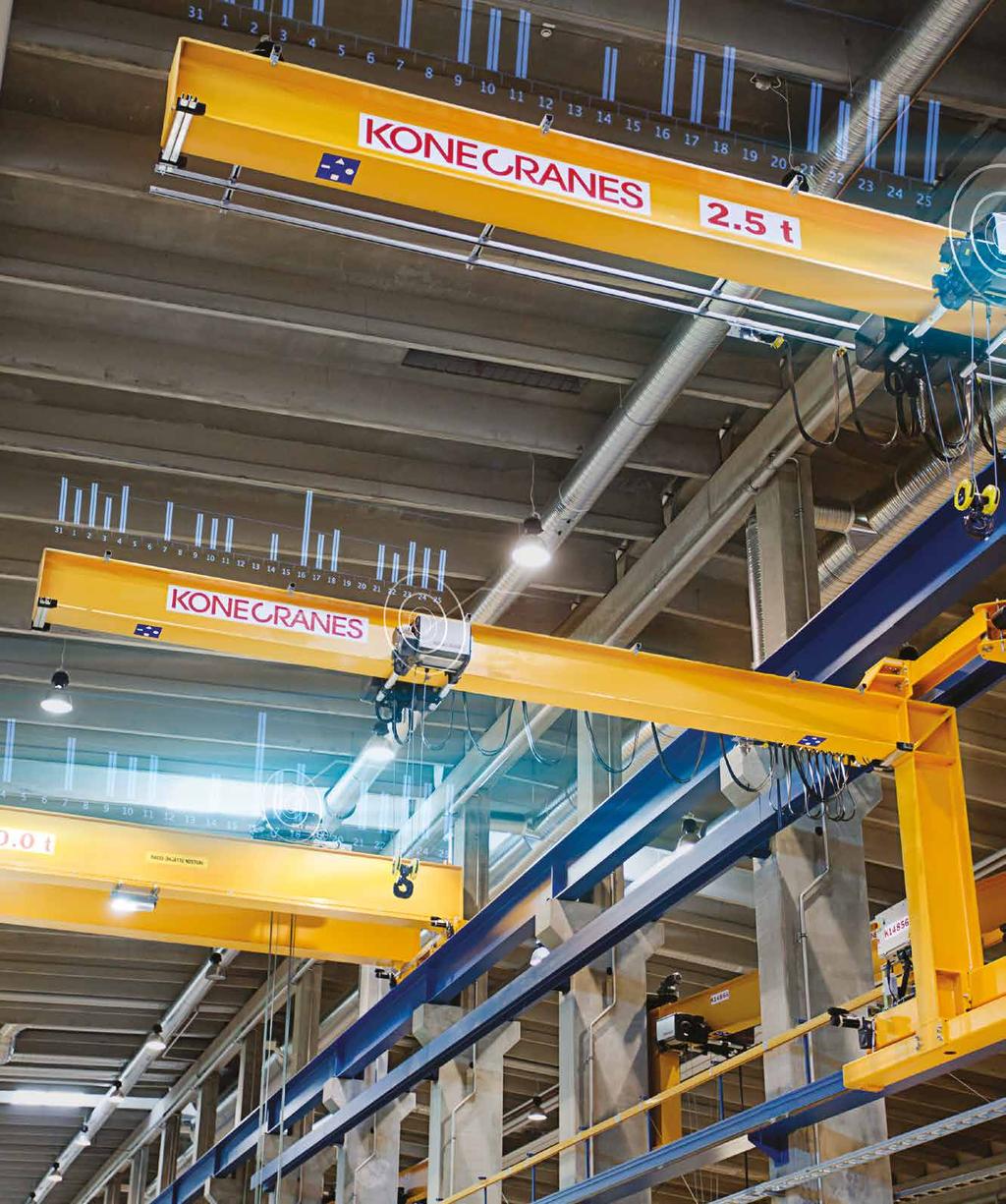 6 Konecranes ControlPro-päivitys PARANNA TURVALLISUUTTA ETÄVALVONNALLA TRUCONNECT-ETÄVALVONTA TRUCONNECT-etävalvonta kerää antureiden avulla tietoja muun muassa käyttöajasta, moottorin