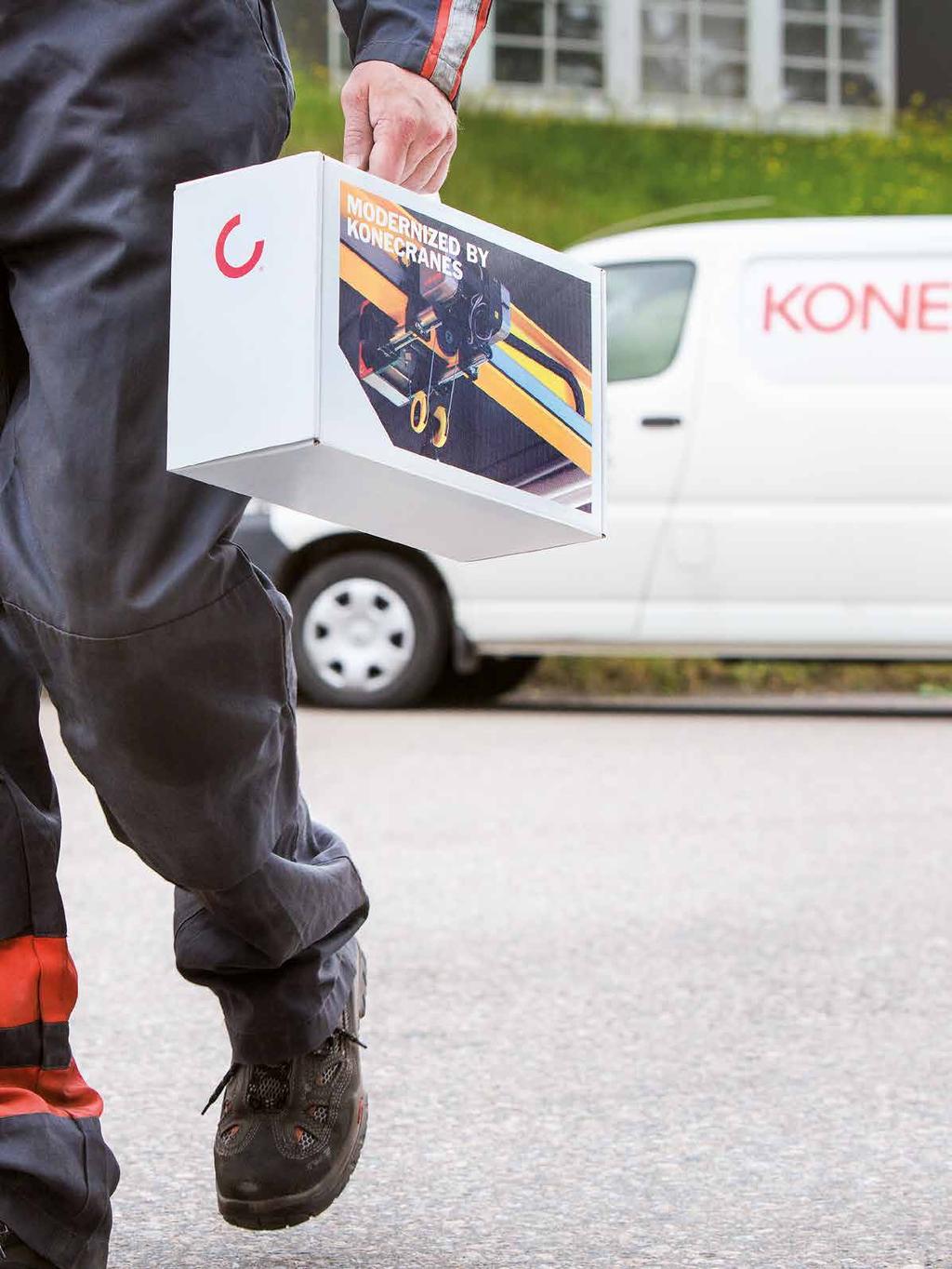 8 Konecranes Invertterin päivitys INVERTTERIN PÄIVITYS Konecranes-invertterin päivityspaketti on ihanteellinen ratkaisu, kun haluat päivittää nosturin siirtoinvertterin uuden sukupolven versioon.